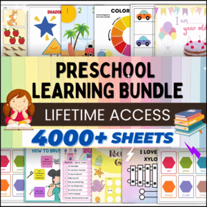 4000+ Preschool + Kindergarten Printable Activity Worksheets
